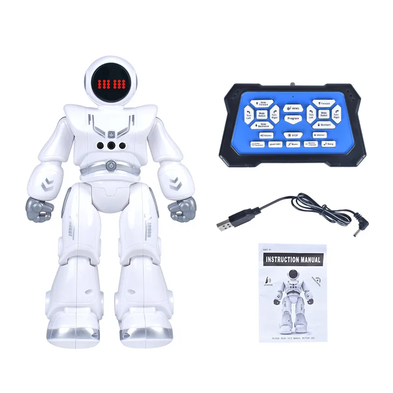 Intelligent Remote control programming space robot touch gesture induction dancing educational toys for children