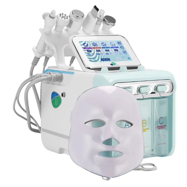 Lowest Cost 7 In 1  Hydra Oxygen Aqua Peel Hydrodermabrasion Oxygen Jet 6 In 1 Green Generation 2 H2O2 Hydro Facial Machine