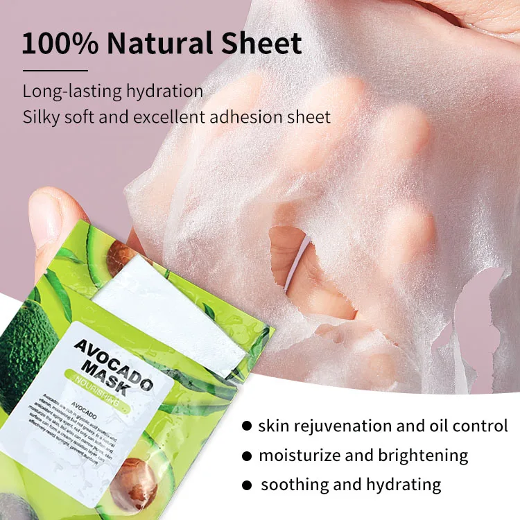 Wholesale Korean Beauty Green Tea Fruit Honey Face Mask Lightening Skin Care Moisturizing Masque Peel Off  Sheet Facial Masks