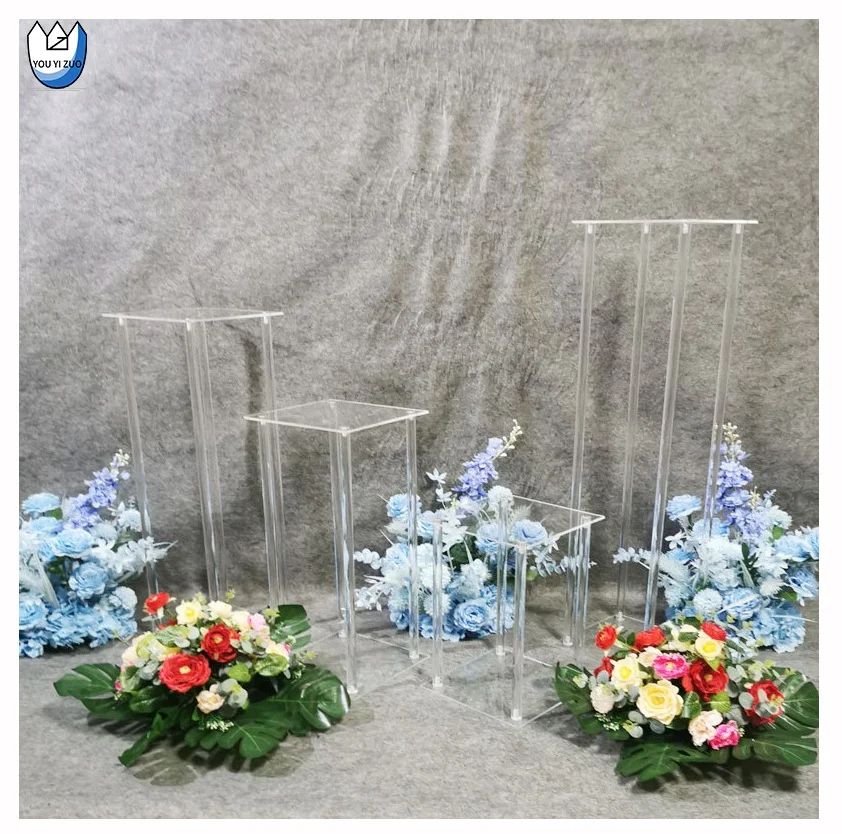 YOUYIZUO Acrylic Flower Stand Wedding Centerpieces Tall Flower Stand Centerpieces For Wedding Table Wedding Arch