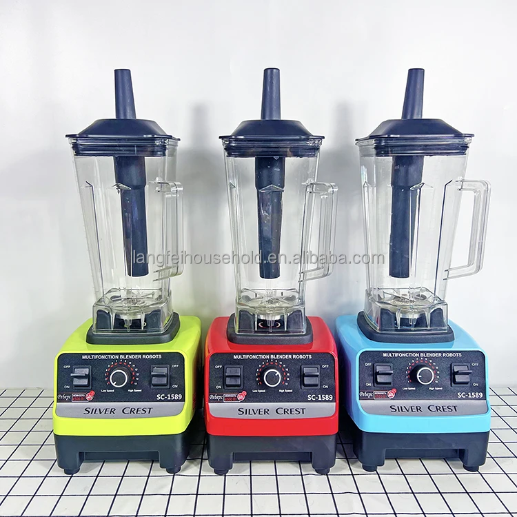 Free sample 2in1 or 3in1 High Power colorful 4500w SC-1589  silver crest smoothie blender&grinder&blender