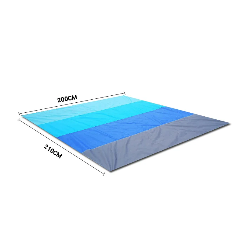 China ma Wholesale low MOQ  custom Sand Free Beach Mat Waterproof Camping Beach Blanket  Sand proof  Picnic Mat