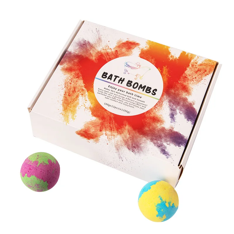 
2021 hot sale bath bomb boxes with lids bath bombs wholesale private label 