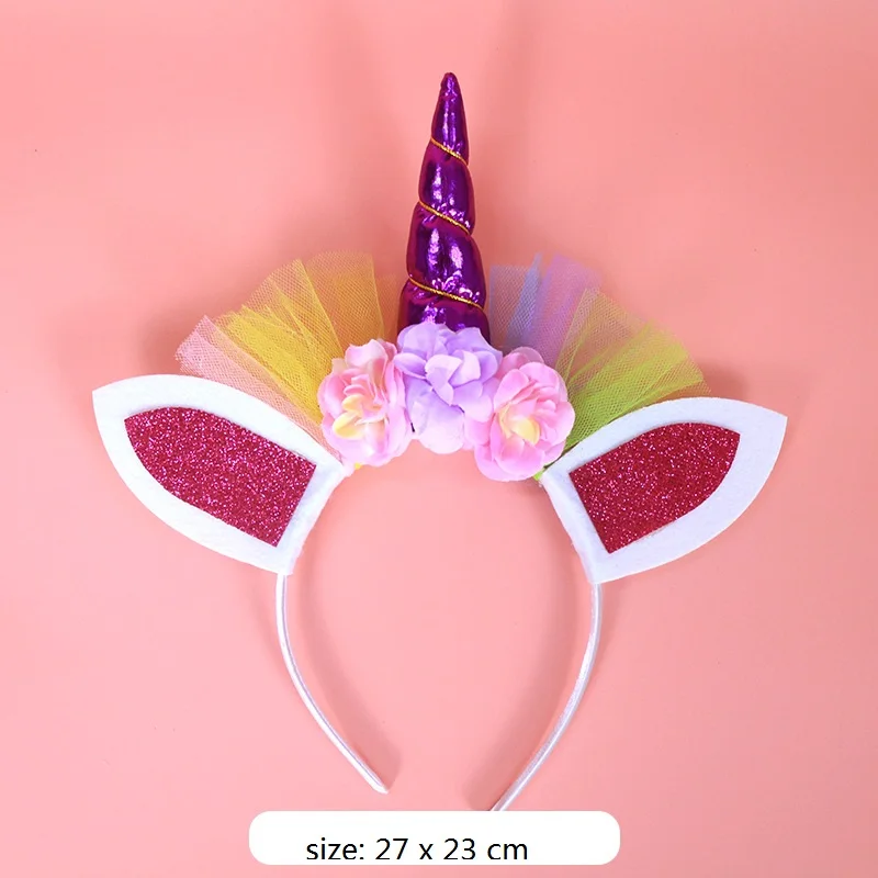 Girls Kids Hair Accessories Unicorn Headband Headwear