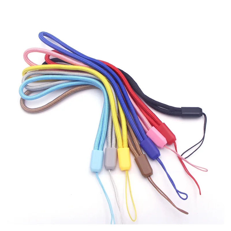 Colorful Wrist Strap Nylon Phone Rope Water Cup Work Permit Lanyard Umbrella Hanging Rope DIY Rope