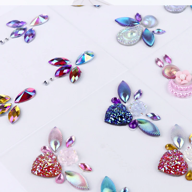 GP Wholesale Body Art Accessories Face Painting Brush Reusable Stencil Kit Henna Stickers Face Gem Body Painting Supplies