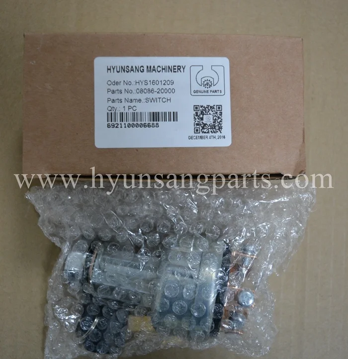 Hyunsang экскаватор запчасти выключатель зажигания 08086-20000 08086-10000 для PC30-8