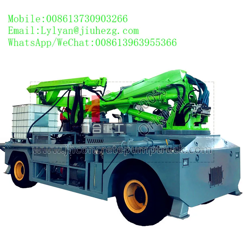 Китайский завод JIUHE бренд Shotcrete робот JHGHP30 мокрый бетон распылитель дробовик машина для