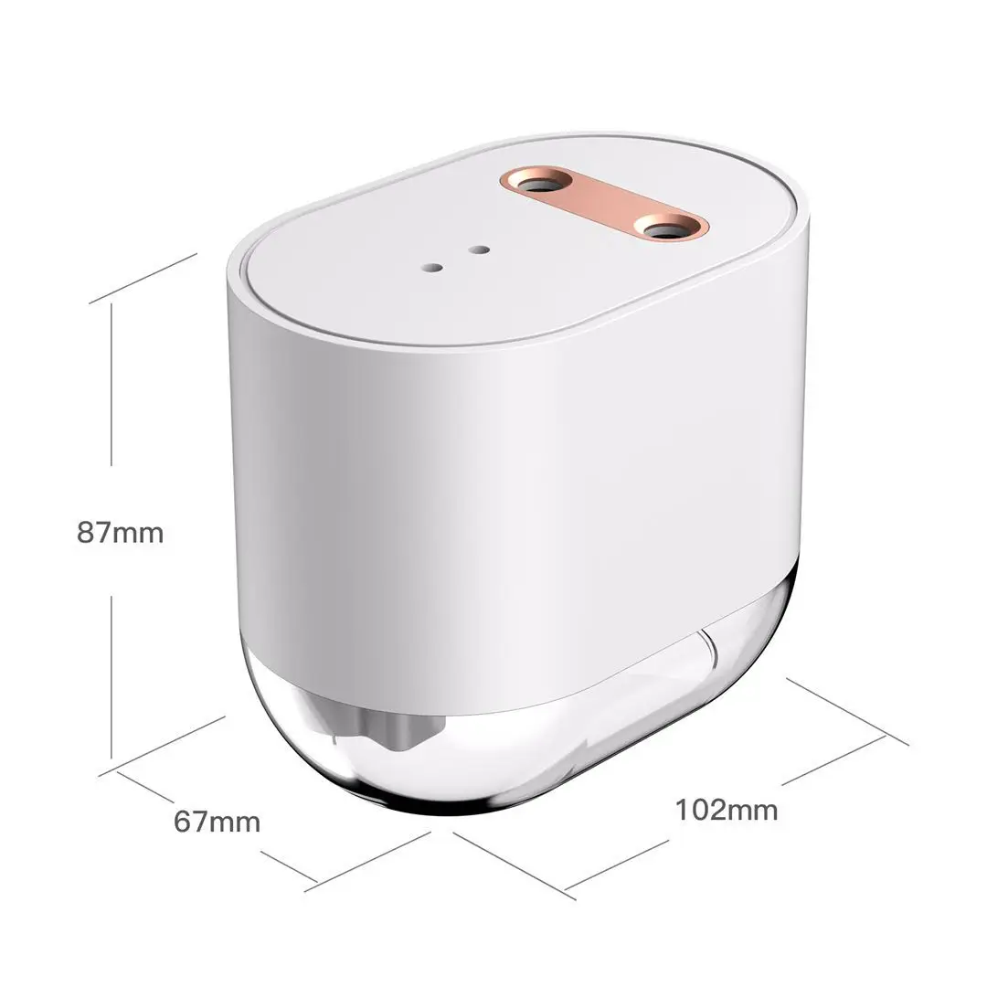  2021Newest design Double Hole Automatic Alcohol Dispenser Touchless Hand Sanitizer 100ml/7.2ozc alcohol