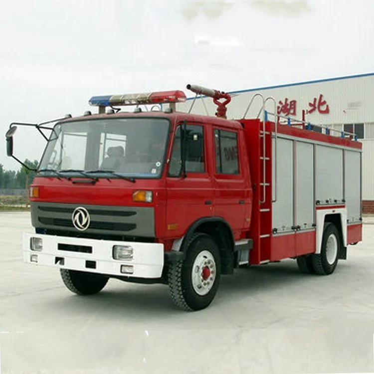 Dongfeng 4x4 пожарных автомобилей спереди Электрический 5 Тонн Лебедки резервуар для воды пожарные машины