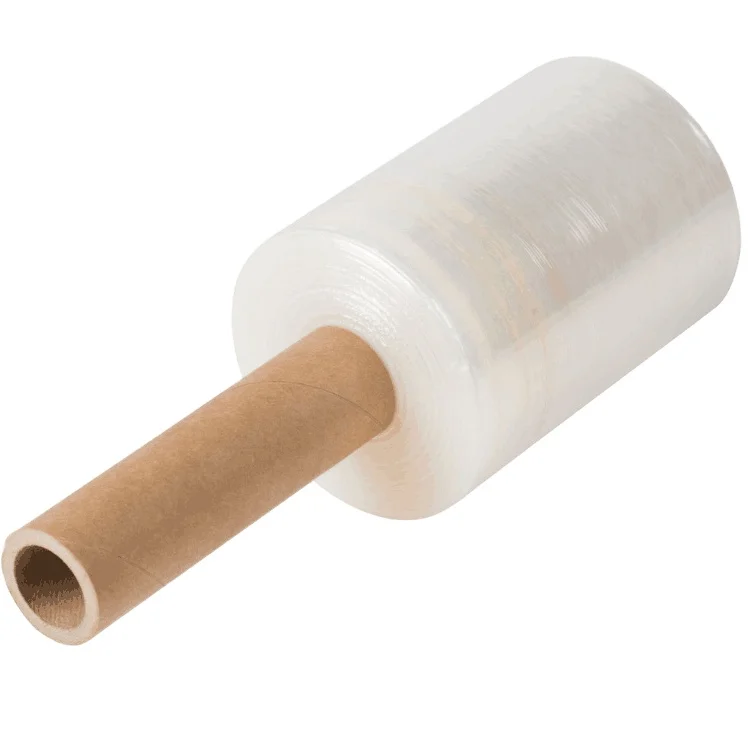 Pallet Wrap 100mm*100m Industrial Stretch Film With Rolling Handle Hand Shrink Wrap