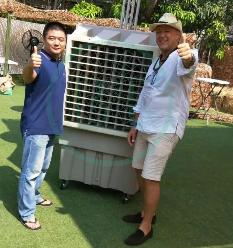 Новый дизайн, напольный портативный вентилятор охлаждения воздуха переменного тока