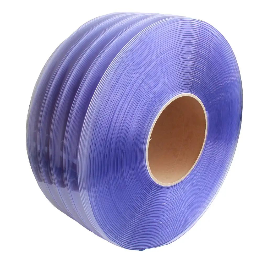 Fuxing Top Quality Cold Room Colour Pvc Door Strip Transparent Pvc Roll Film Refrigeration Pvc Strip plastic door curtain