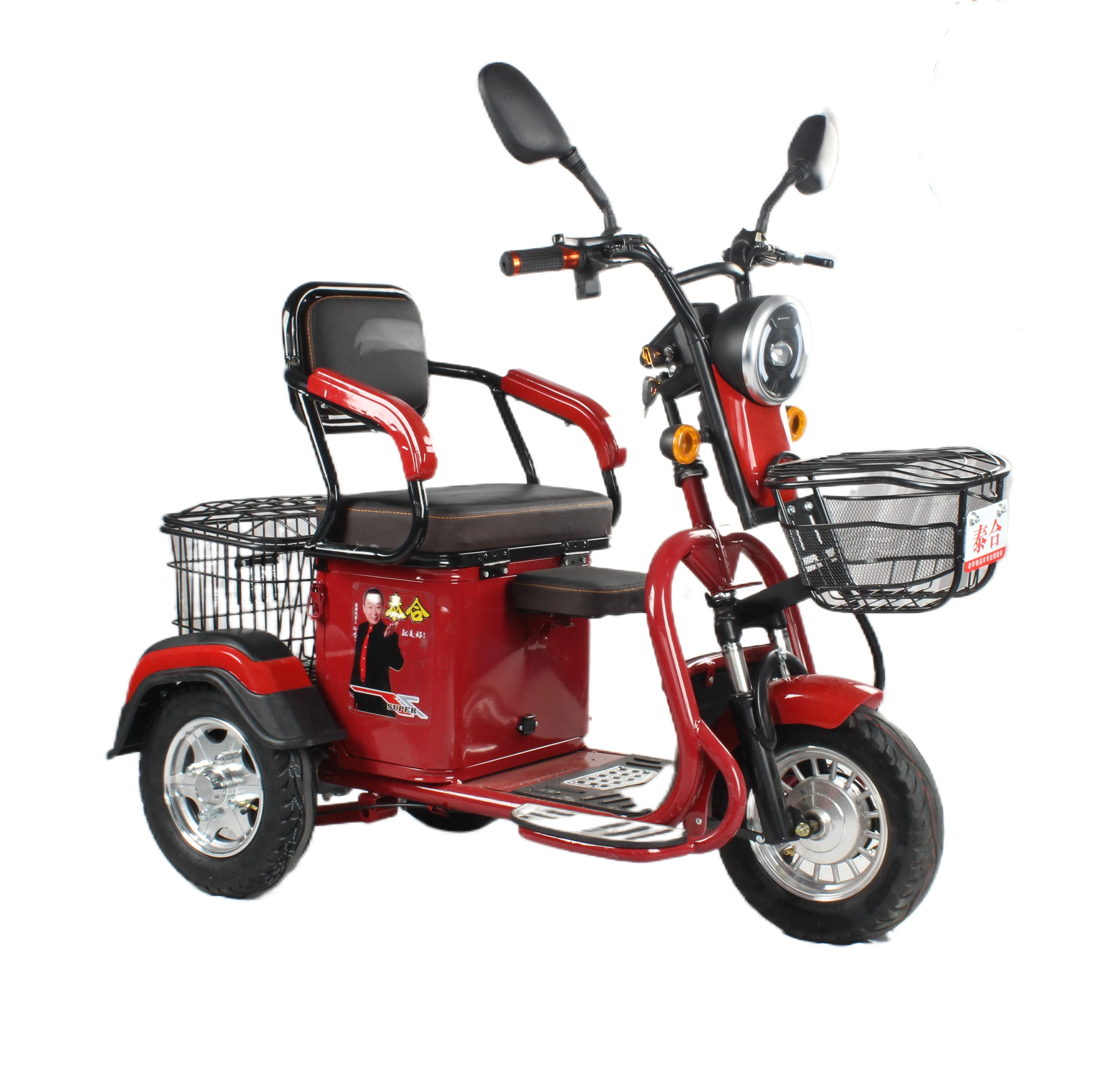 New style 3 wheel electric tricycle Steel electric tricycle for adult with wholesales price Differential motor E-Tricycle
