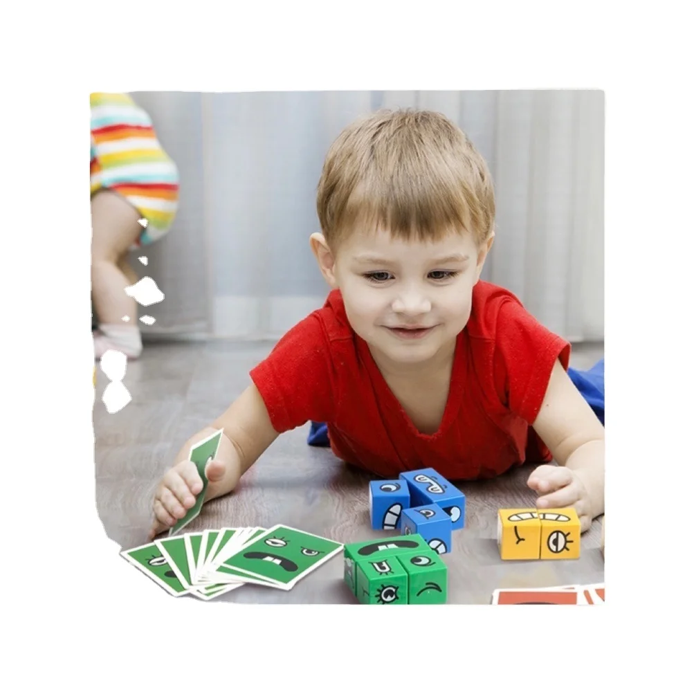 Пазл для смены лица Moji новая идея подарка Веселая игра детей и семьи