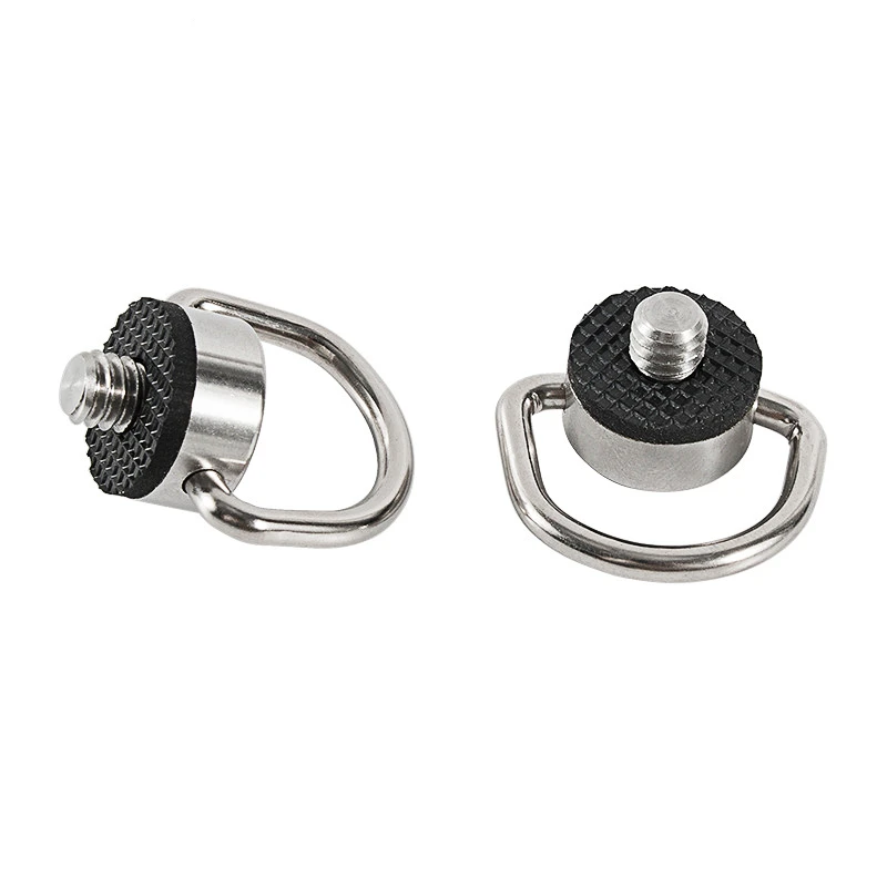 Factory Wholesale 1/4 stainless steel d ring mounting accessory camera quick release screw for DSLR camera