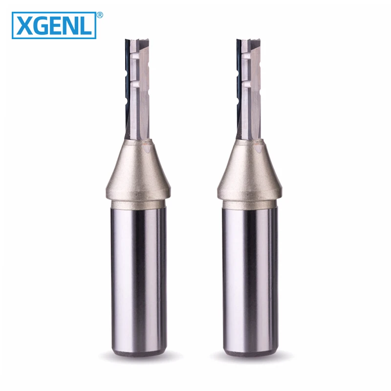 XGENL TCT Straight Router Bit for Solid Wood Milling Cutter Carbide Cnc Tools Cutting MDF Wood TUV
