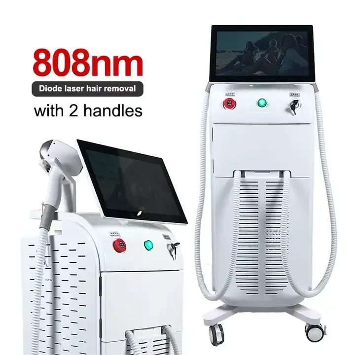 Hot Selling Product 755 808 1064 3 wavelength 808nm diode laser bars stacks diodo 2 in 1 vertical laser for hair removal
