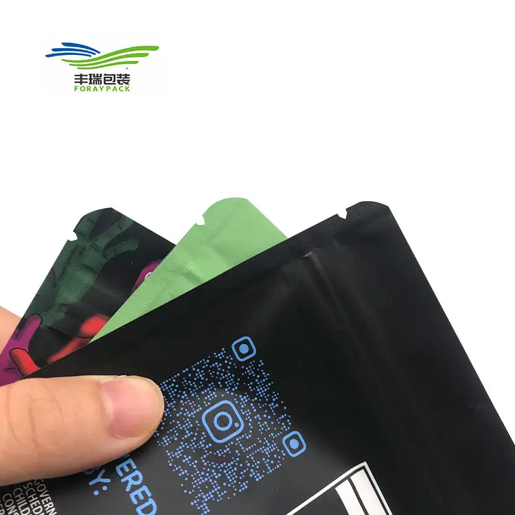 Foray Factory Custom Printed Gumbo Jungle Boys Backpack Boyz Rick Morty Gummy Packaging Edible 3.5g Mylar Bags With My Logo