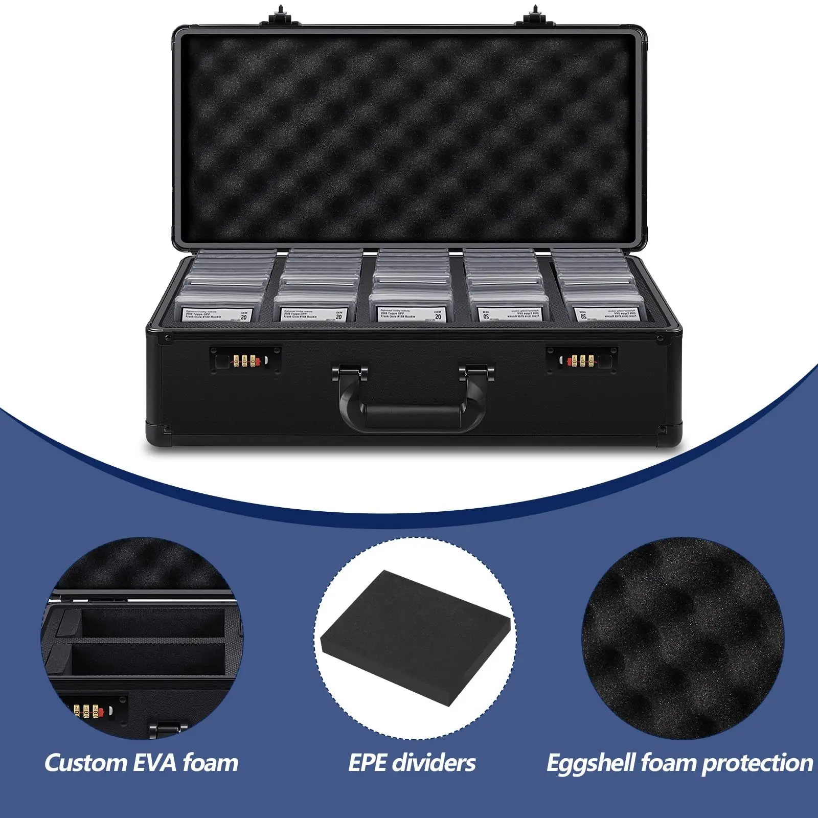 Password Lock Design Travel Slab Case Tamper Proof Jewelry Collectible Display Case Electronic Devices Storage Box