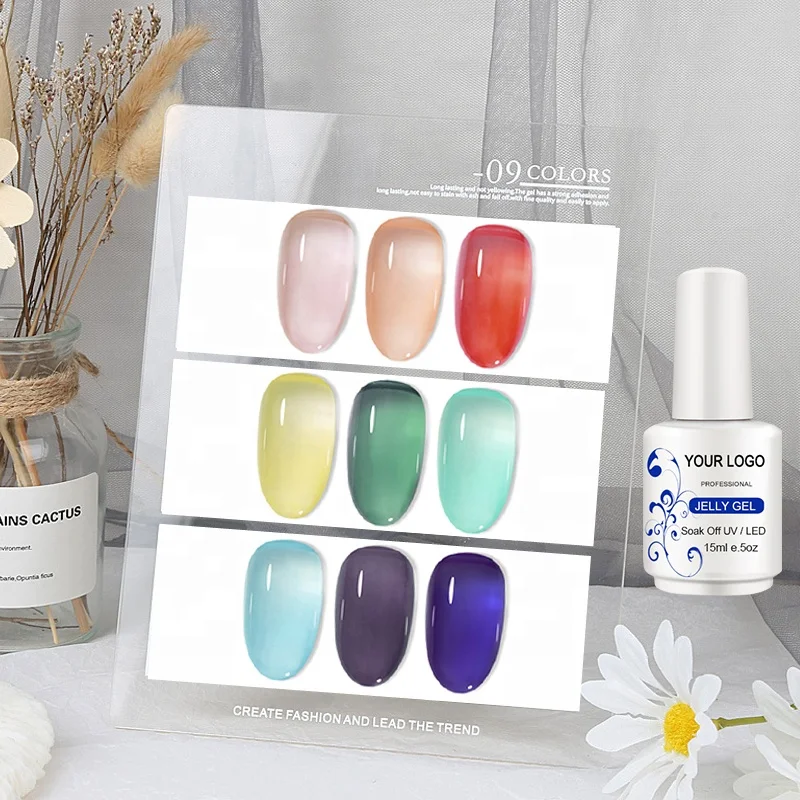 New Arrival Jade Jelly Gel Easy Soak Off Gel Nail Polish Suppliers