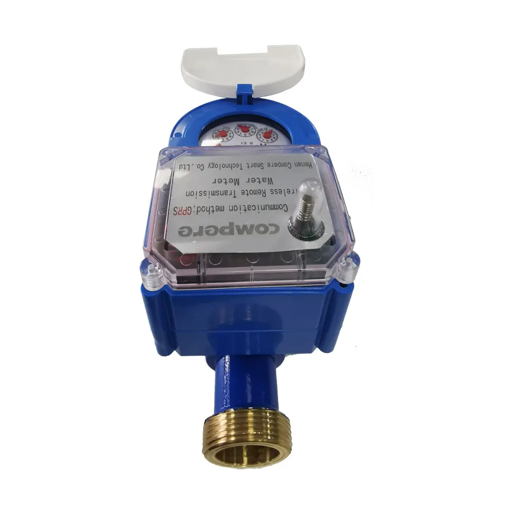 AMR remote data reading valve control wireless gprs mechanical inline water flow meter