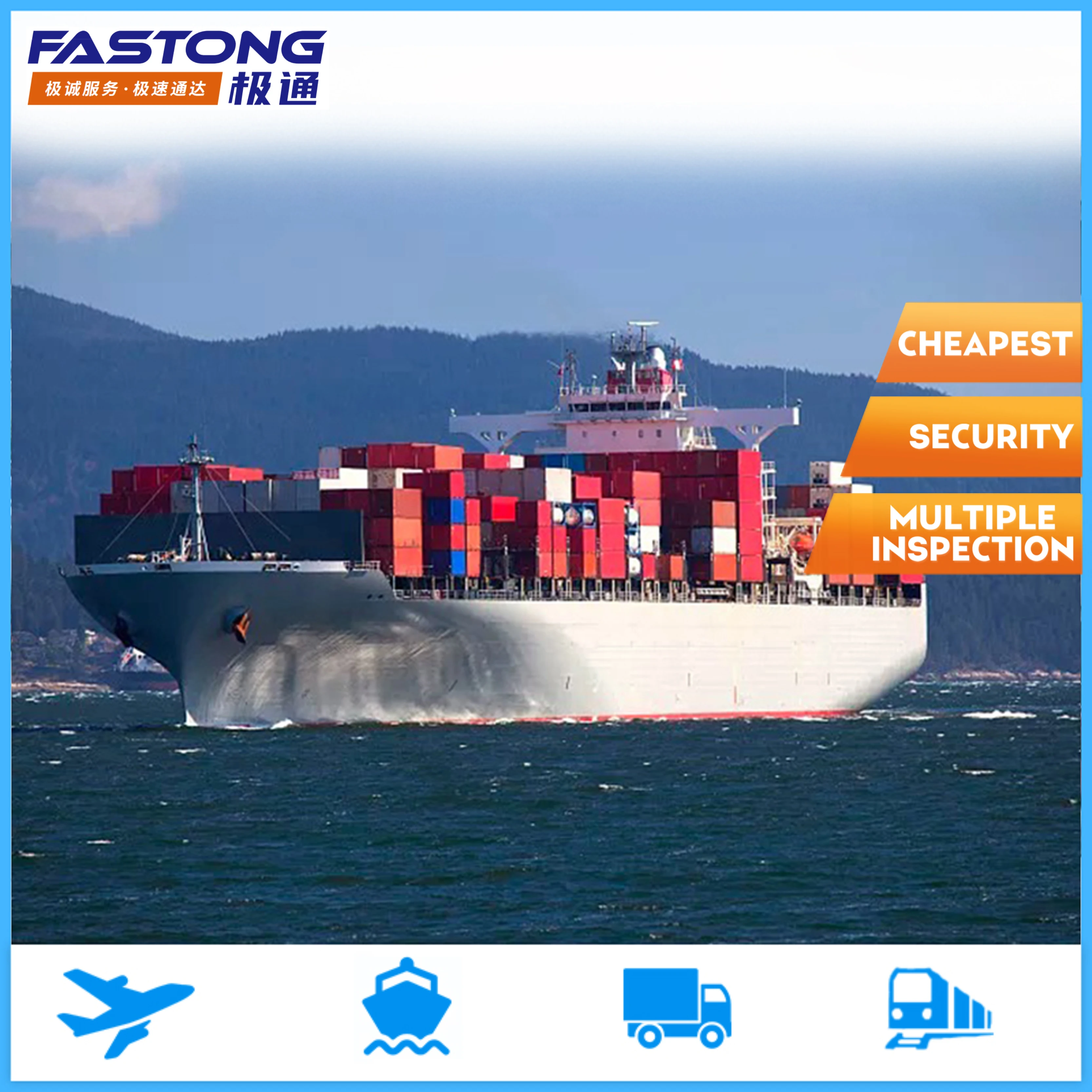 Dropshipping Cargo DDU DDP Shipping Sea Freight Forwarder Cheapest Charge Rates Ocean Transportation to USA Transit from China