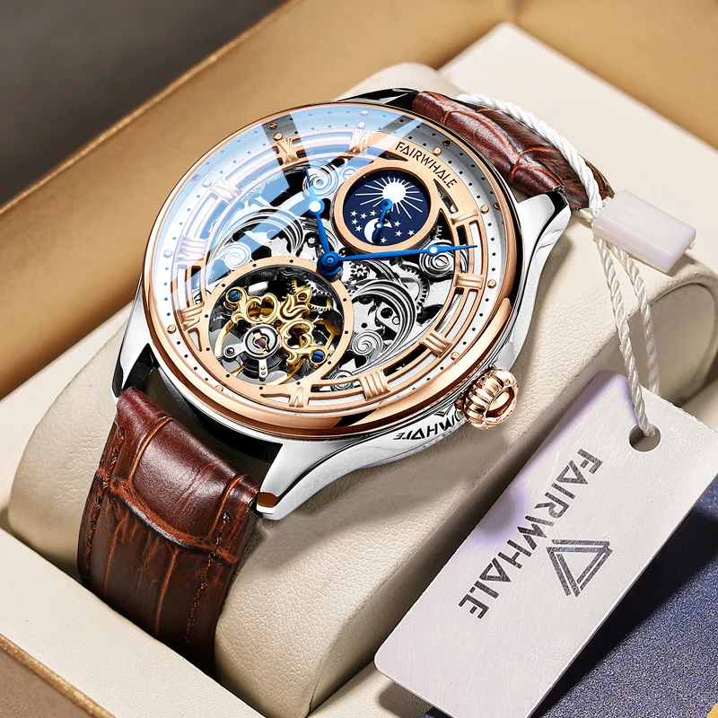 Mechanical Watch OEM Luxury Men Automatic Wristwatch Stainless Steel 100M Waterproof Watch