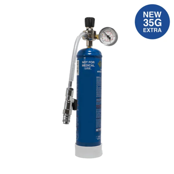 adjustable working pressure 580g nitrous oxide n2o gas steel cylinder