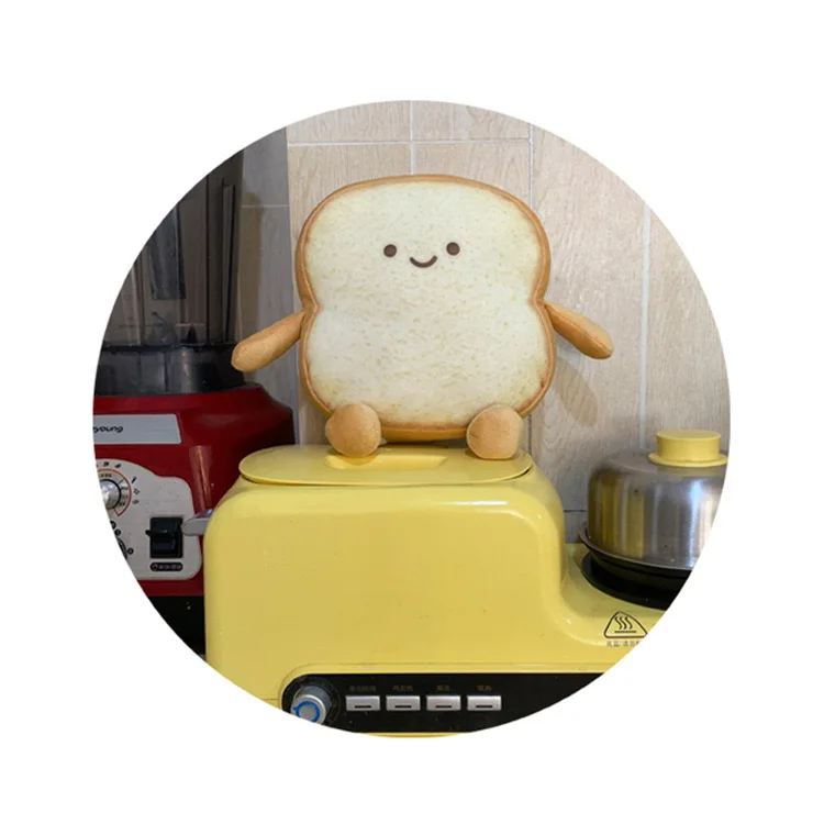 Hot Selling Ins Bread Shape Plush Doll Toast Sliced Bread Plush Pillow cartoon plush toy