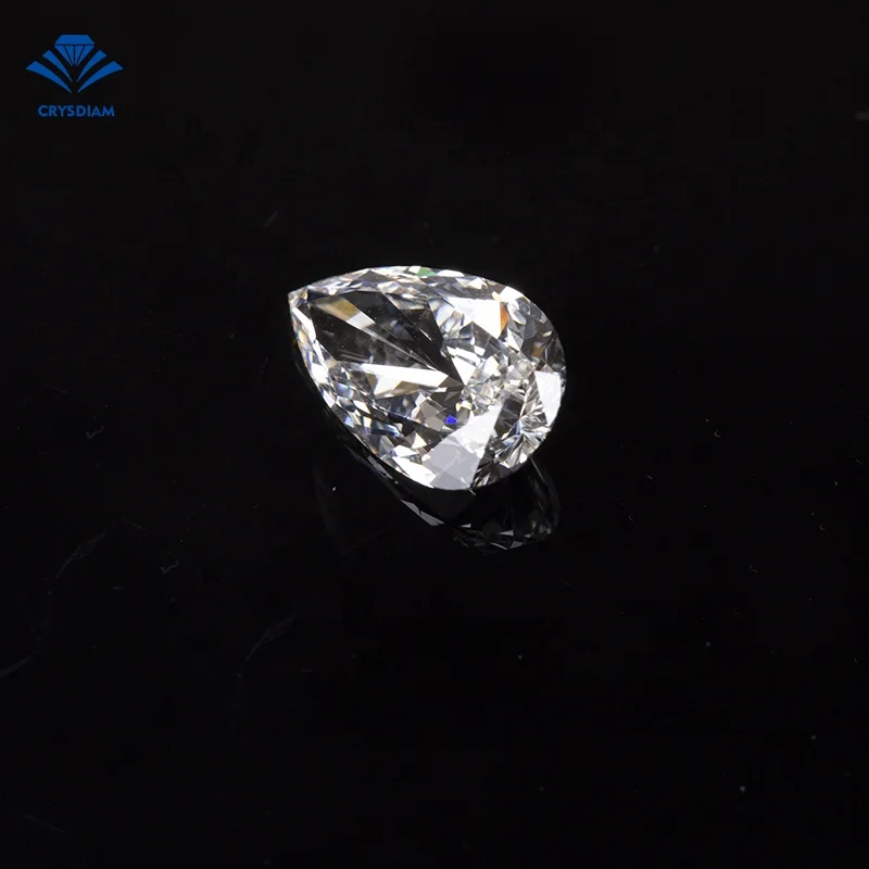 CRYSDIAM Pear Cut VS2 wholesale cvd diamonds cvd diamond lab grown cvd rough diamond big size