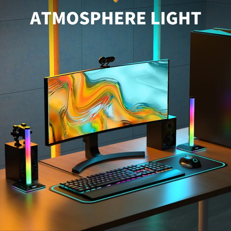 RGB LED Light Bar with Music Synchronize USB Ambient Lamp for Gaming Room Decoration