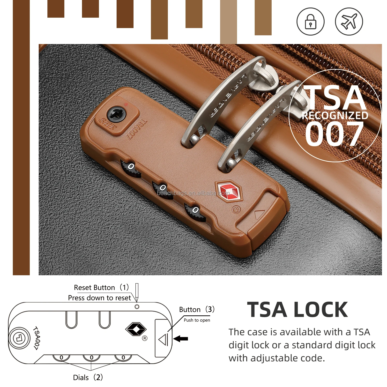 Custom wholesale Large capacity Interior Space Suitcase 360Swivel Portable Luggage Fashion Unisex 6 pcs Carry-on Luggage Sets
