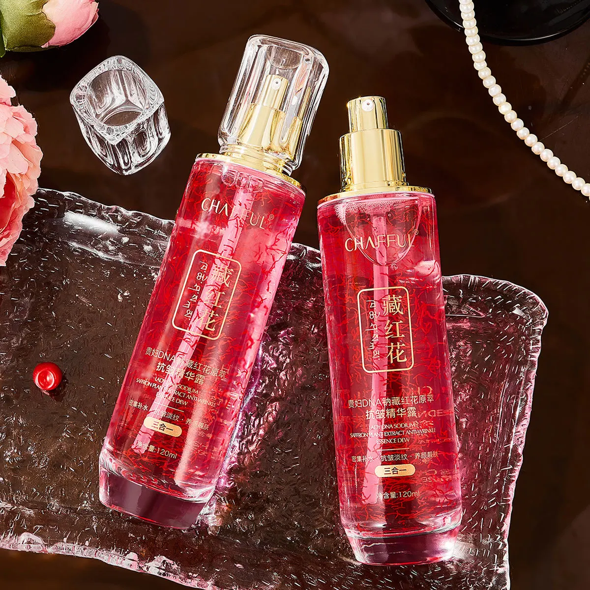 OEM Moisturizing Lady DNA Sodium Saffron Original Anti-Wrinkle Essence Facial Moisturizing Essence 120ml