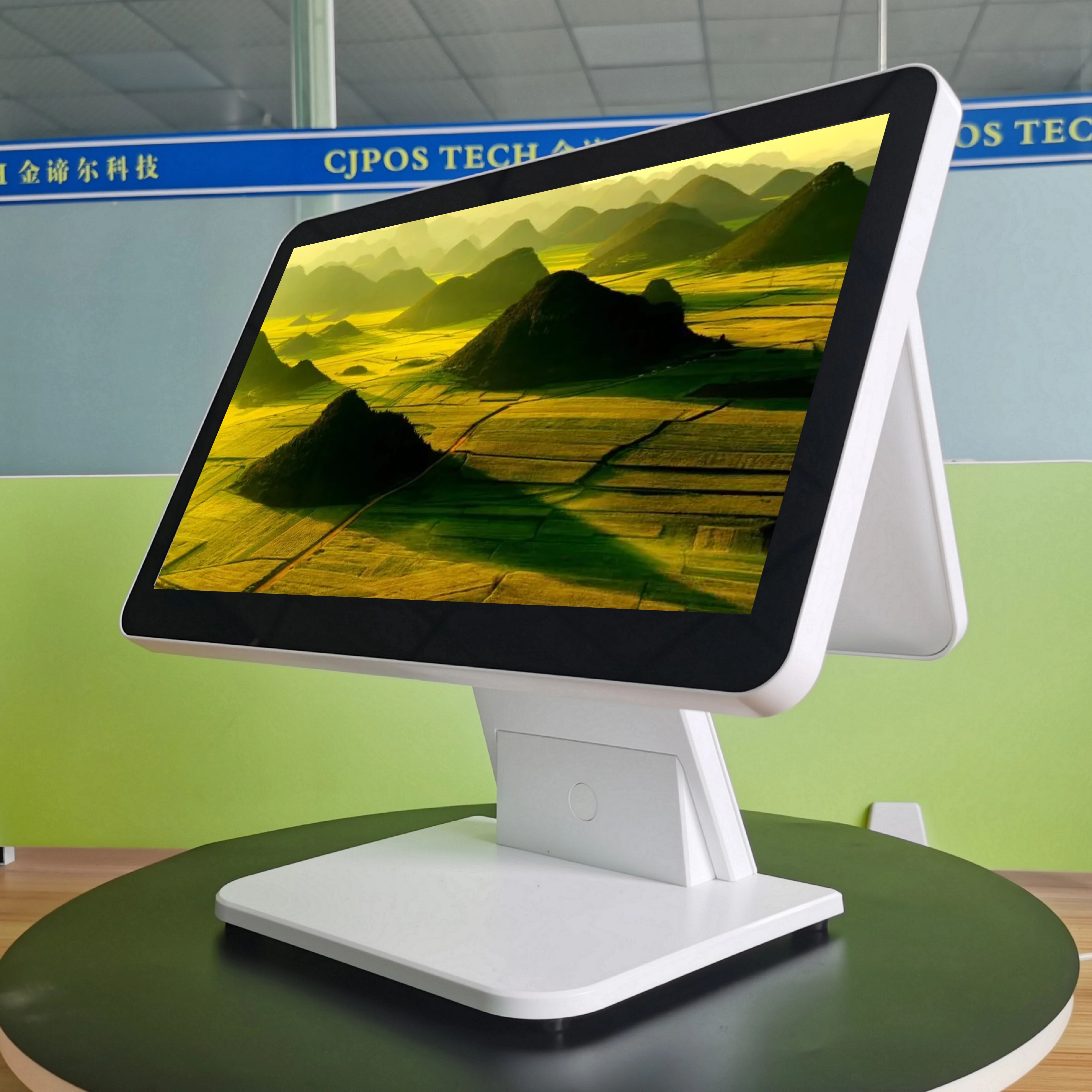 Epos System Black/White Dual Screen 15 Inch Capacitive Touch Cash Register Pos Systems/Reasonable Price Pos System With Software