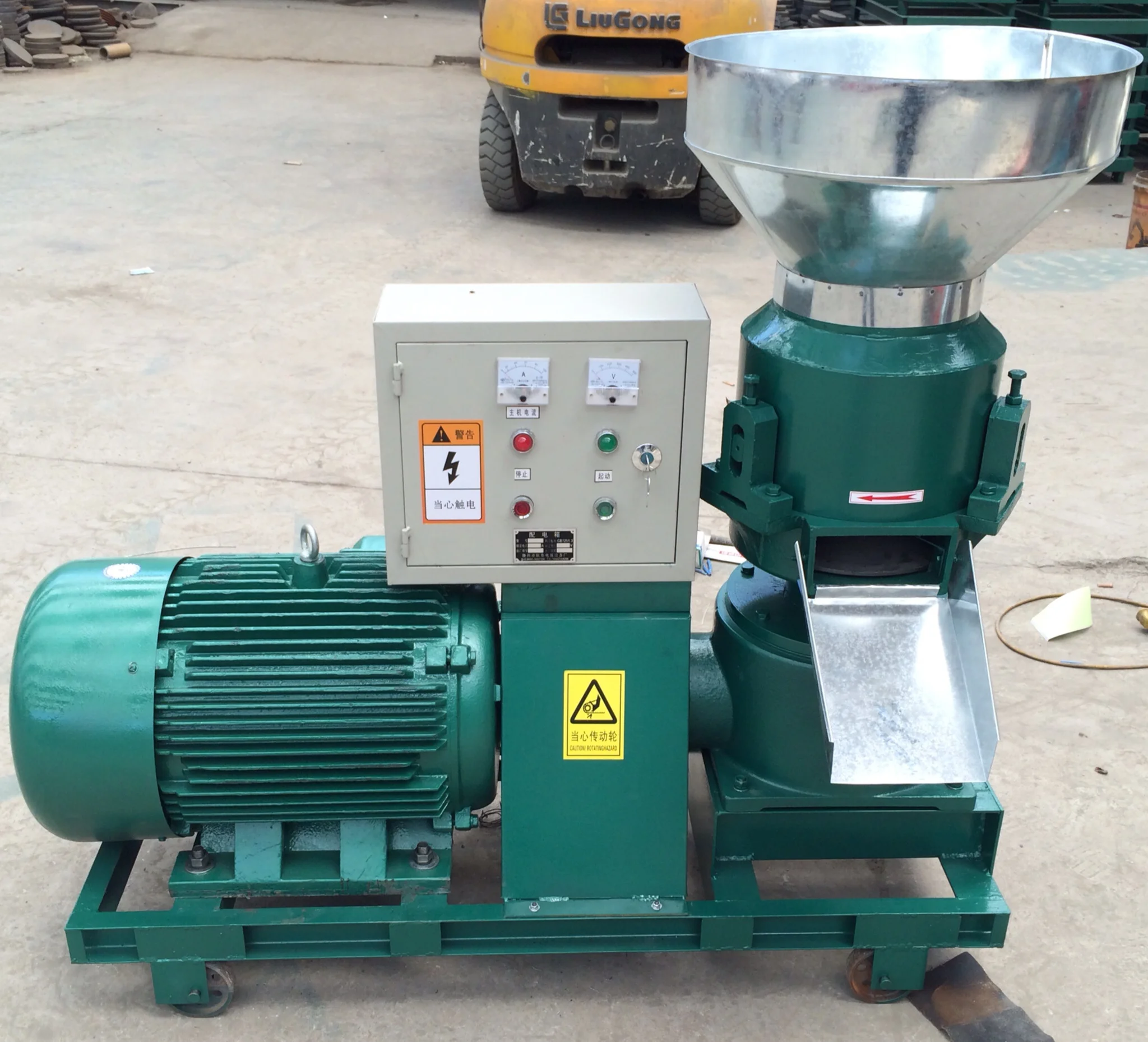 animal feed pellet machine cow feed machinery flat die pellet machine for pig and chicken