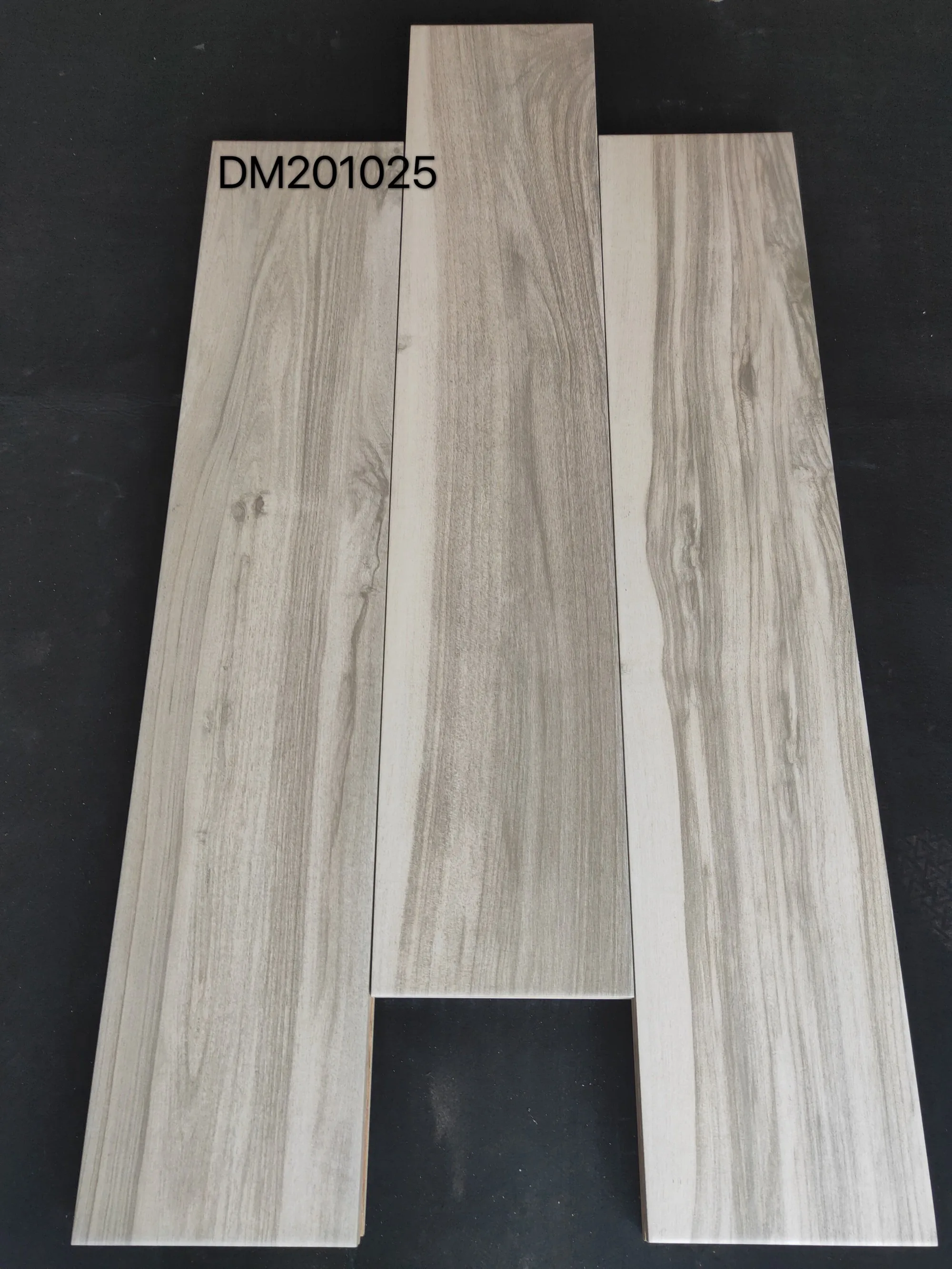 CBM Ceramic Wall Tiles 200x1000mm Rustic Modern Design Brown Teak Faux Wooden Finish for Classic Apartment for Interior Use