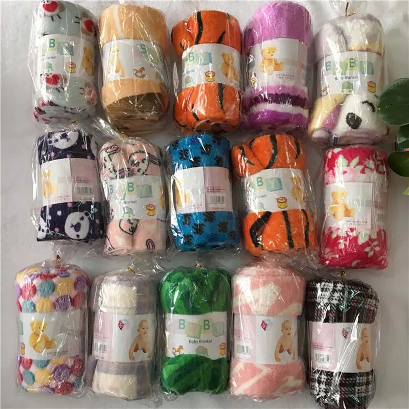 Одеяло из кораллового флиса с принтом Stocklot, Норковое детское одеяло, одноразовое детское одеяло