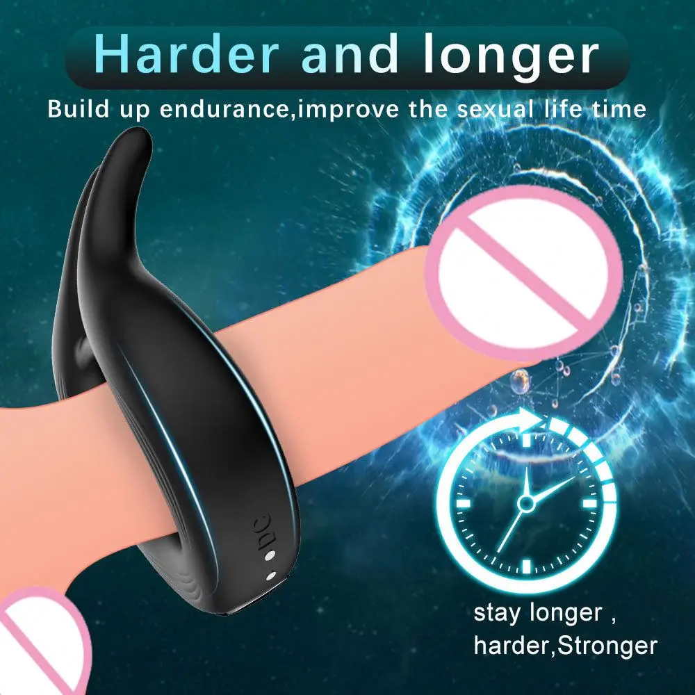 G Spot Stimulator Cock Ring Adjustable Remote Control Sex Toy Sperm-Locking Ring Penis Silicone Cock Rings for Men