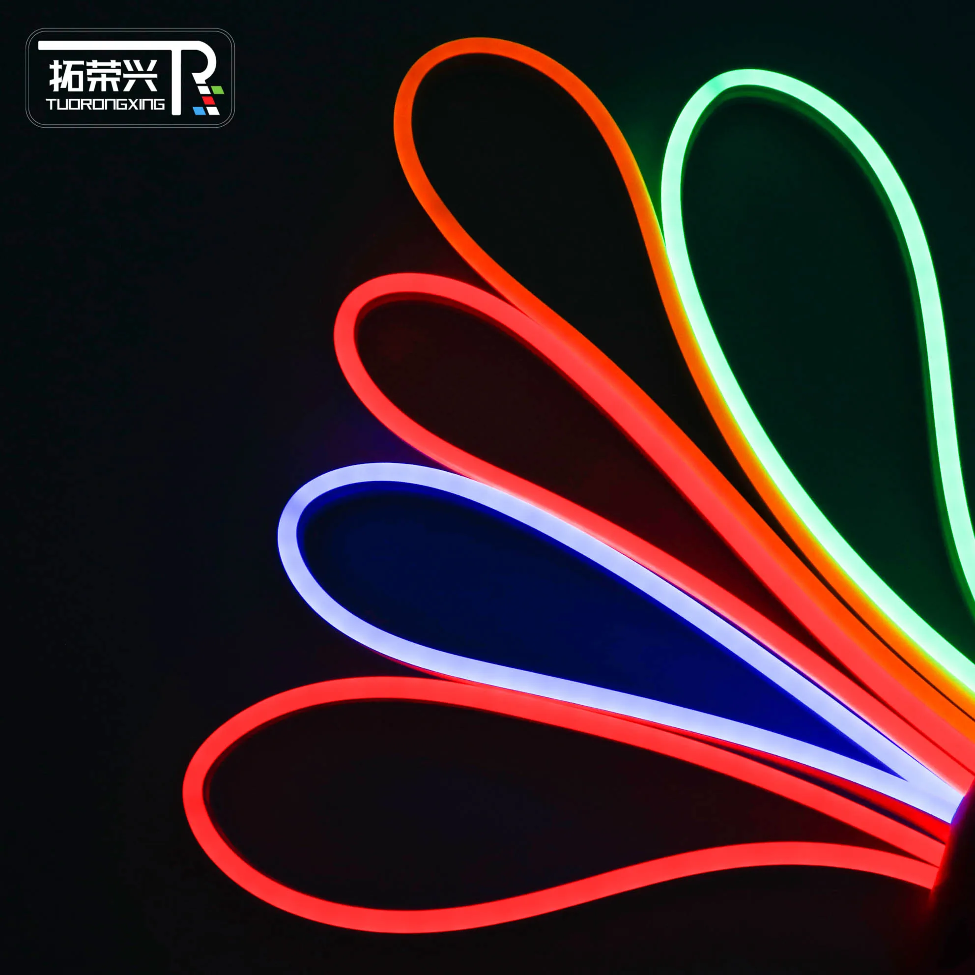 Custom 6*13mm Flexible Silicone 12V SMD2835 Single Color IP67 Waterproof Neon Flex Led Strip Rope Light Roll For Garden Building