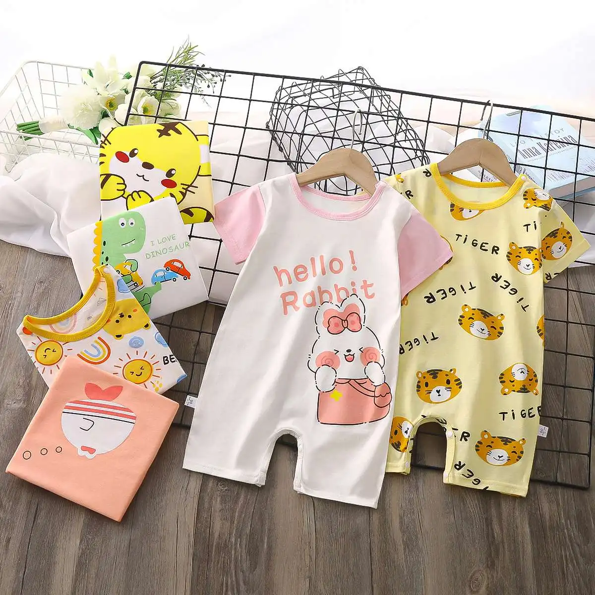Wholesale Ultimate Baby Flexy Plain Colour Soft And Gentle Short Sleeve Bodysuits