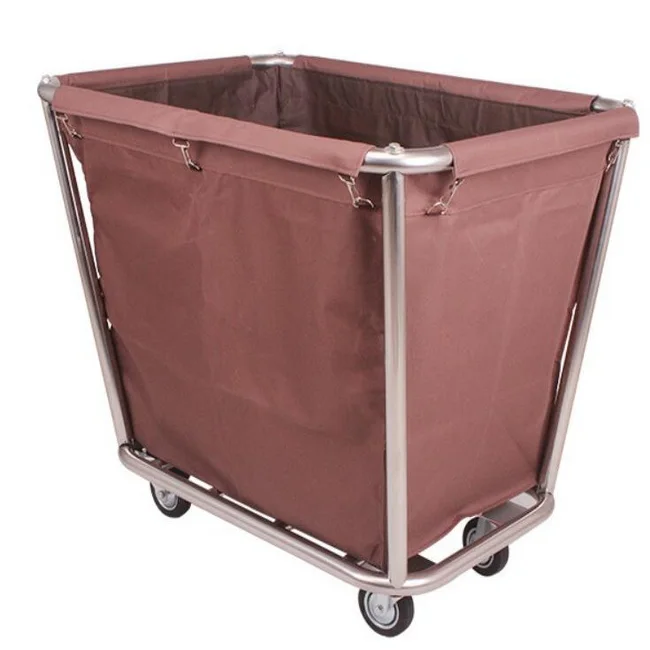 Commercial cleaning Laundry cart with wheels for hotel, family and hospital