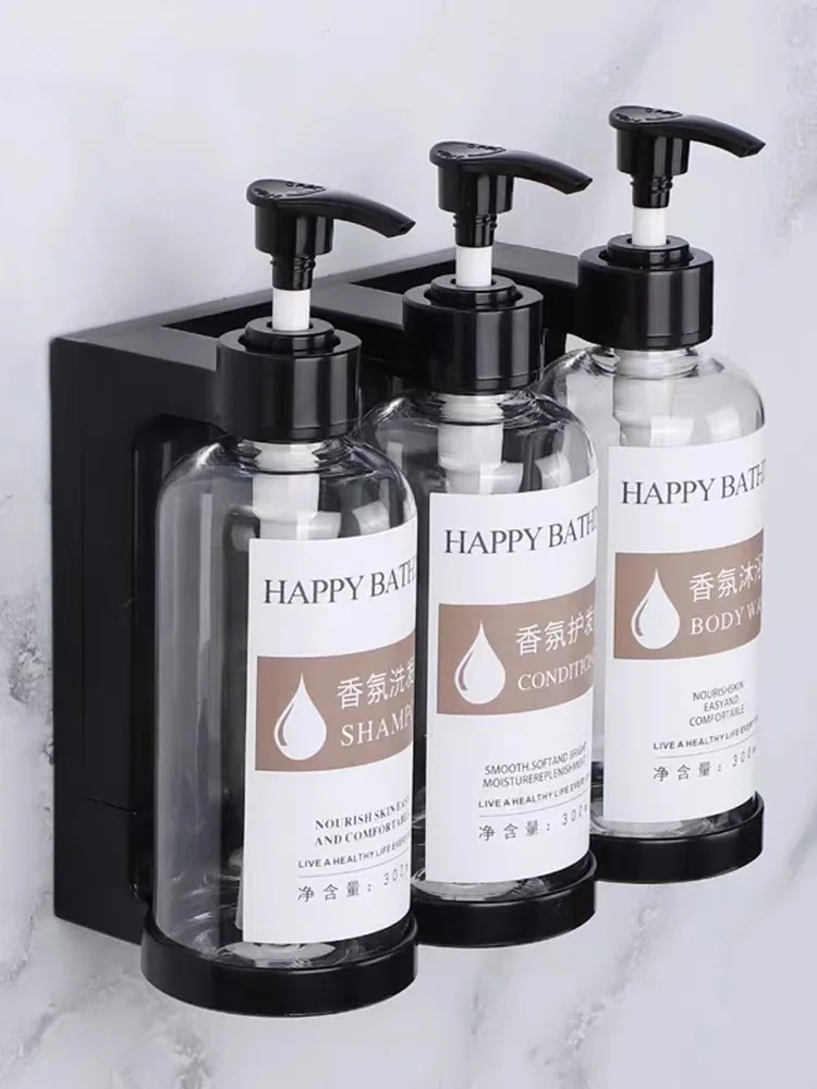 Hotel soap dispenser, bathroom wall mounted shampoo and shower gel box dispenser, hotel shower gel bottle with lock