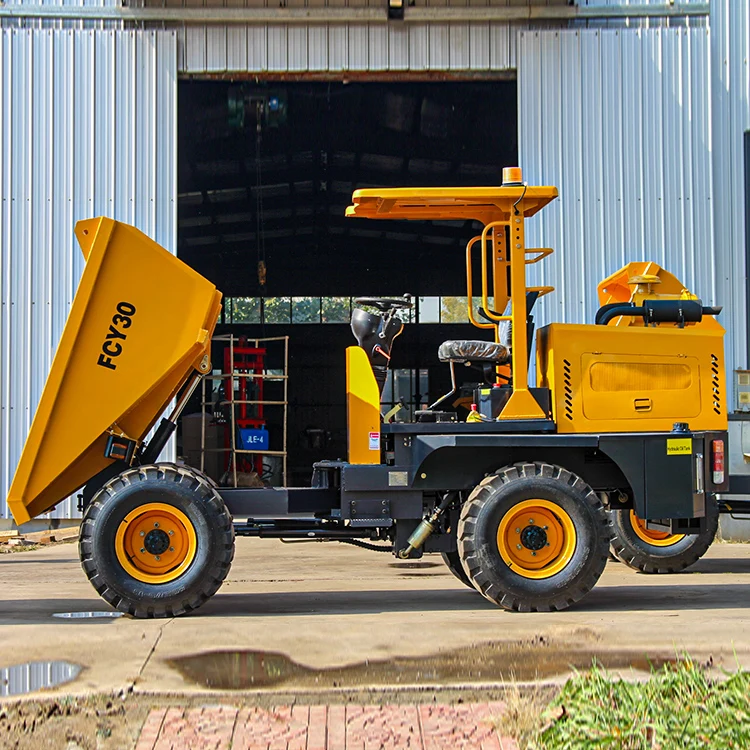 Factory direct supply FCY30 3TON articulated 4WD diesel hydraulic steering mini dumper for construction farm