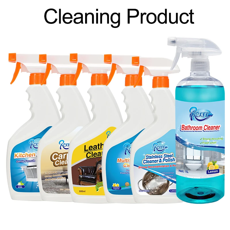 OEM ODM Spray Cleaner Liquid Kitchen Floor Toilet Car Window Glass carpet bathroom leather cleaner Washing Detergent Liquid