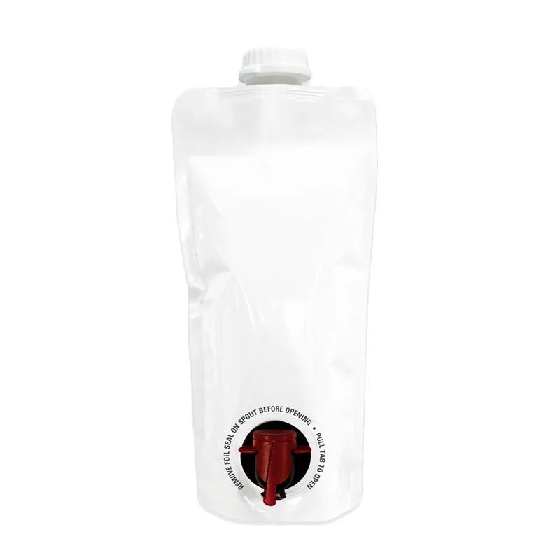 Eco-Friendly 3L 70Microns NY/VMPET/CPP Strong Sealing Inventory Foil Moisture Proof Wine Pouches Bag With Spout And Valve