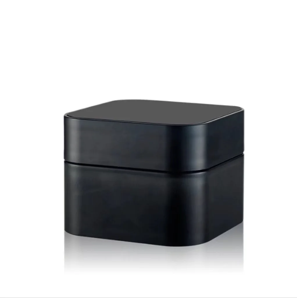 High-End 50g Double-Walled Acrylic Square Plastic Jar for Face Skin Care and Cosmetics