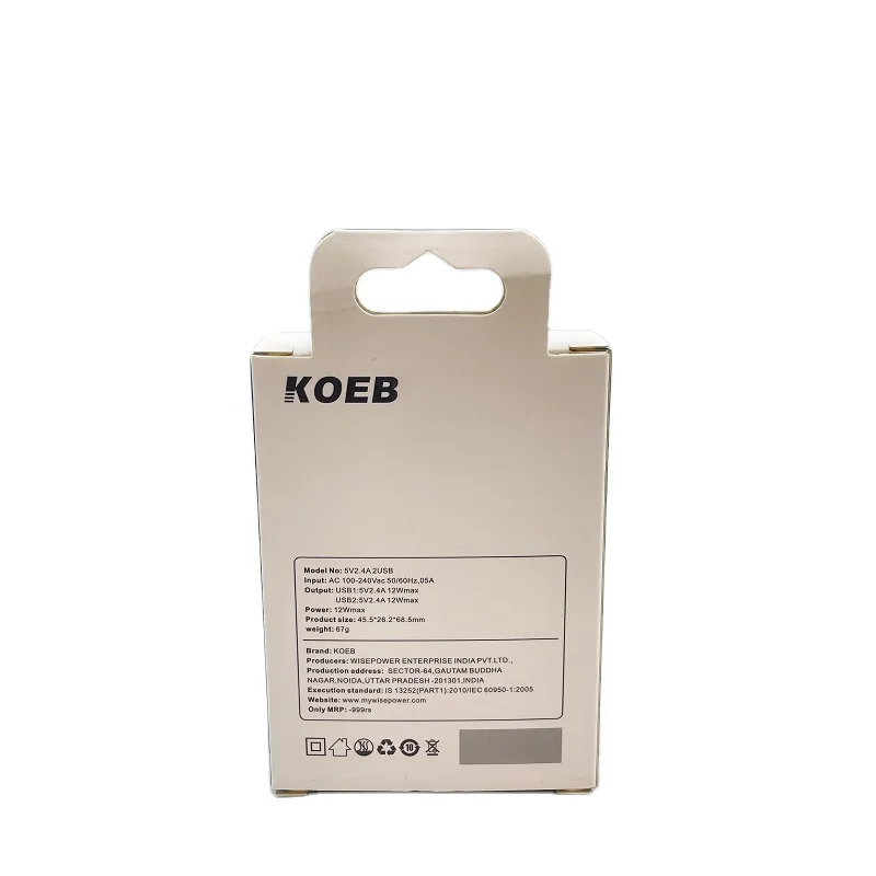 Wholesale transparent window box paper packing box charger data usb cable display boxes packaging