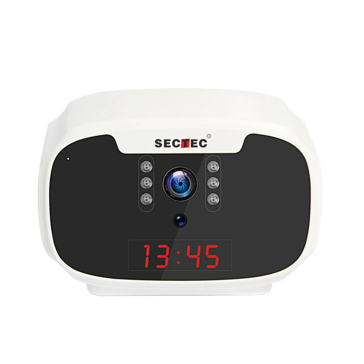 Sectec HD 1080P умная Домашняя безопасность с пассивным ИК-датчиком и будильником IP CCTV Wi-Fi настенные часы беспроводная IP-камера питанием от