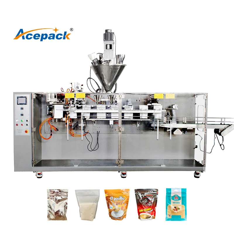 Fully automatic filling tea sachets sachet zipper premade pouch horizontal packing machine
